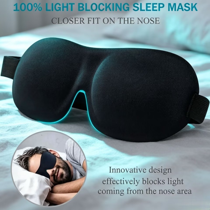 Sleep Eye Mask 3D - 3D Slaapmasker Ooglap 2 stuks Slaaphulpmiddel