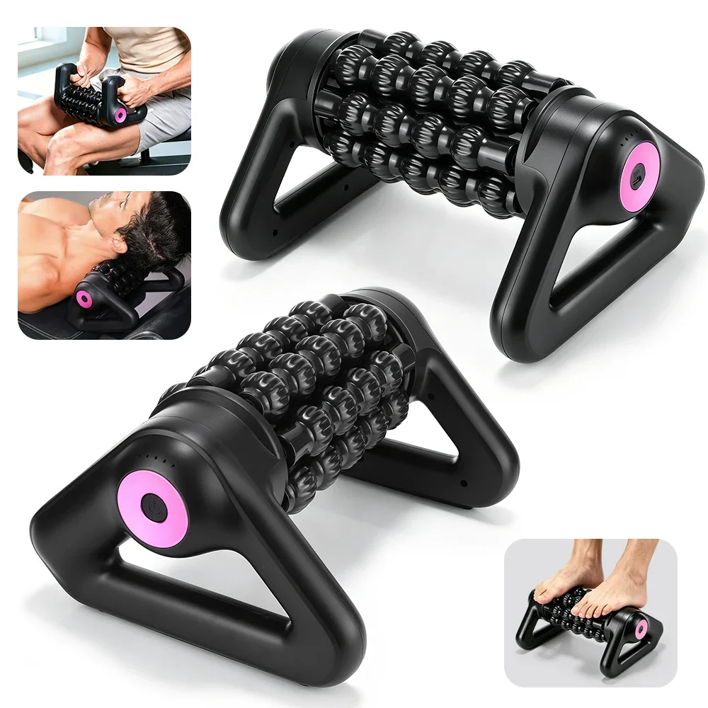Vibrating Foam Roller - Elektrische vibrerende schuimroller, 5-snelheden diepe weefselspiermassageroller