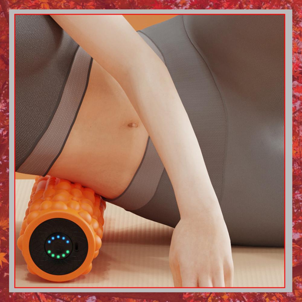 Vibrating Foam Roller - Elektrische vibrerende schuimroller massagekolom oplaadbare oefenroller