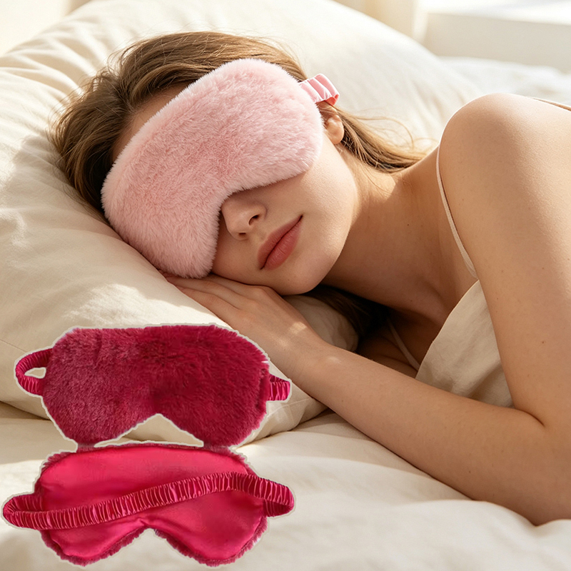 Health & Wellness Kuala Lumpur Reviews - Slaapmasker Slaapblinddoek Zachte Pluche Oogmaskers Schattig