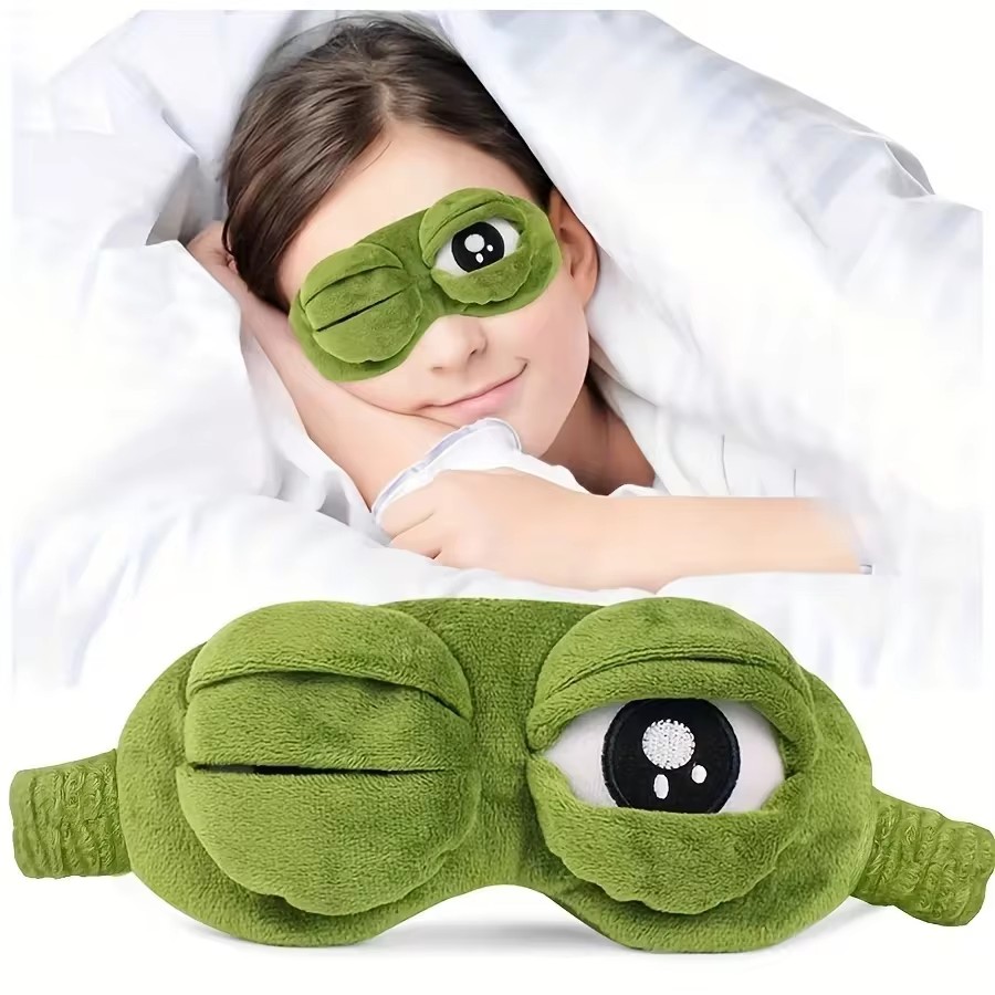 Sleep Eye Mask 3D - 3D Kikker Slaapmasker Natuurlijk Slaap-eyeshade Dames