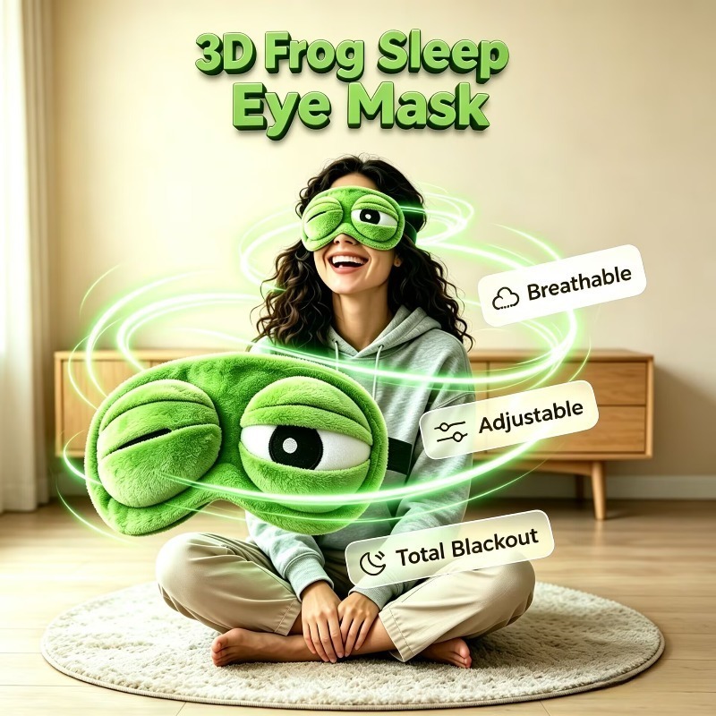 Grappig 3D Kikker Slaapmasker  - Sleep Eye Mask 3D recensie en prijs