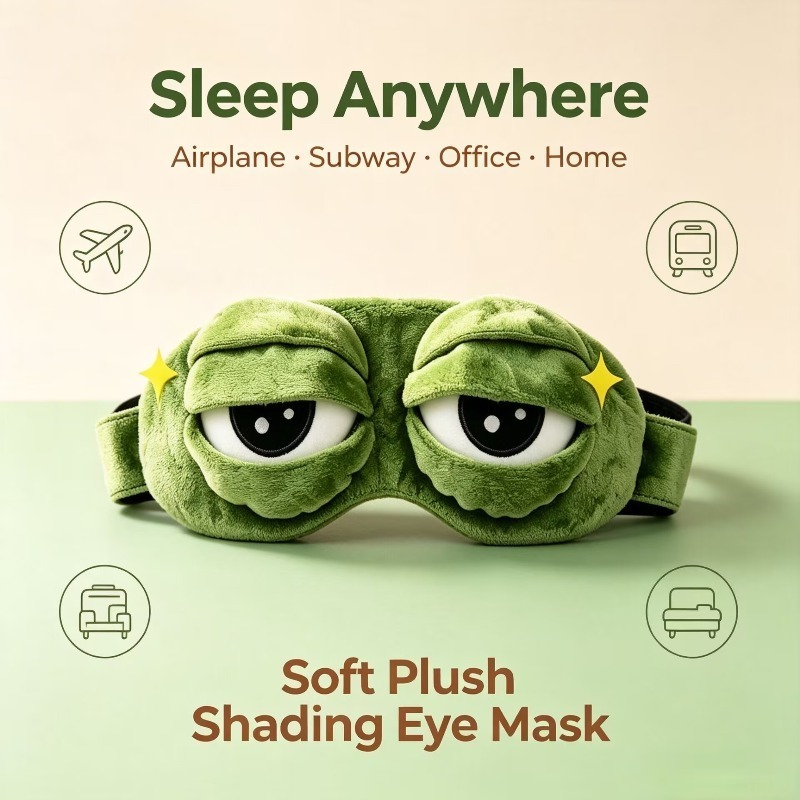 Grappig 3D Kikker Slaapmasker  - Sleep Eye Mask 3D recensie en prijs