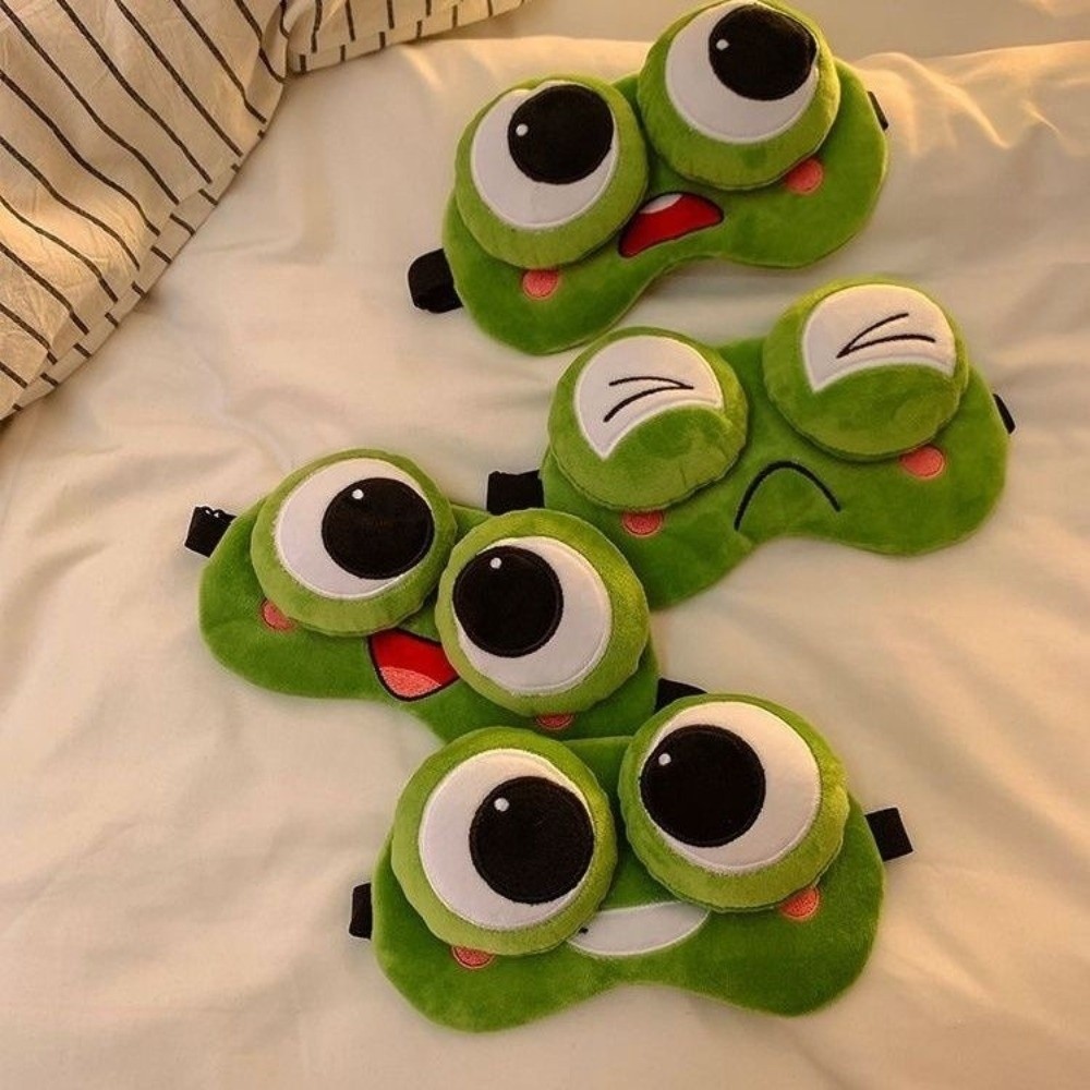 Lief Cartoon Kikker Slaapmaske - Sleep Eye Mask 3D recensie en prijs
