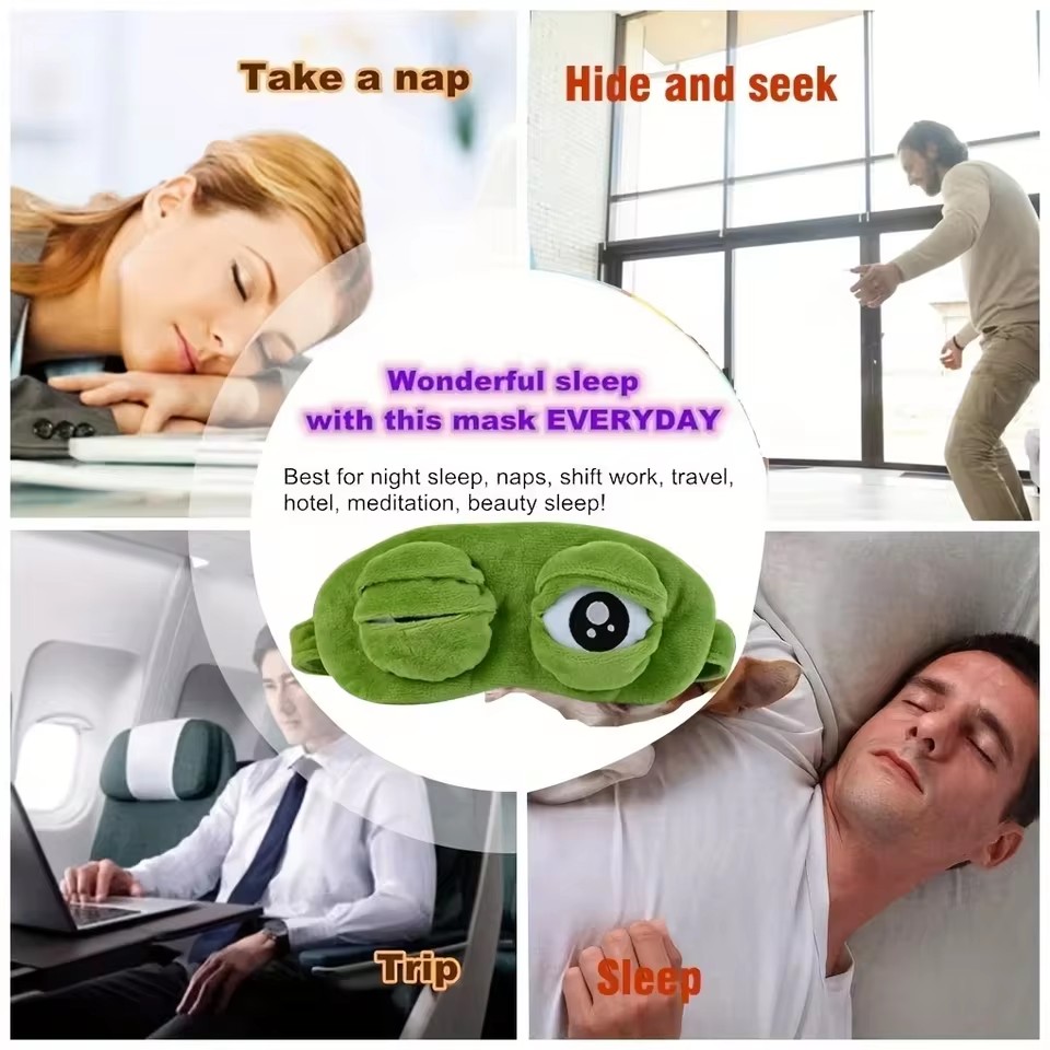 3D Kikker Slaapmasker Natuurli - Sleep Eye Mask 3D recensie en prijs