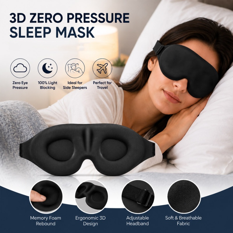 3D Slaapoogmasker Comfortabel  - Sleep Eye Mask 3D recensie en prijs