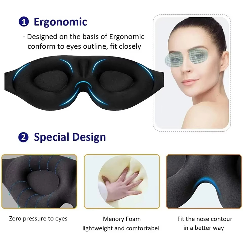 3D Memory Foam Slaapmasker Lic - Sleep Eye Mask 3D recensie en prijs